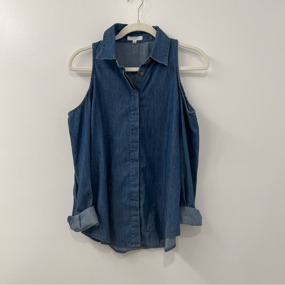 Equipment Chambray Button Down Small